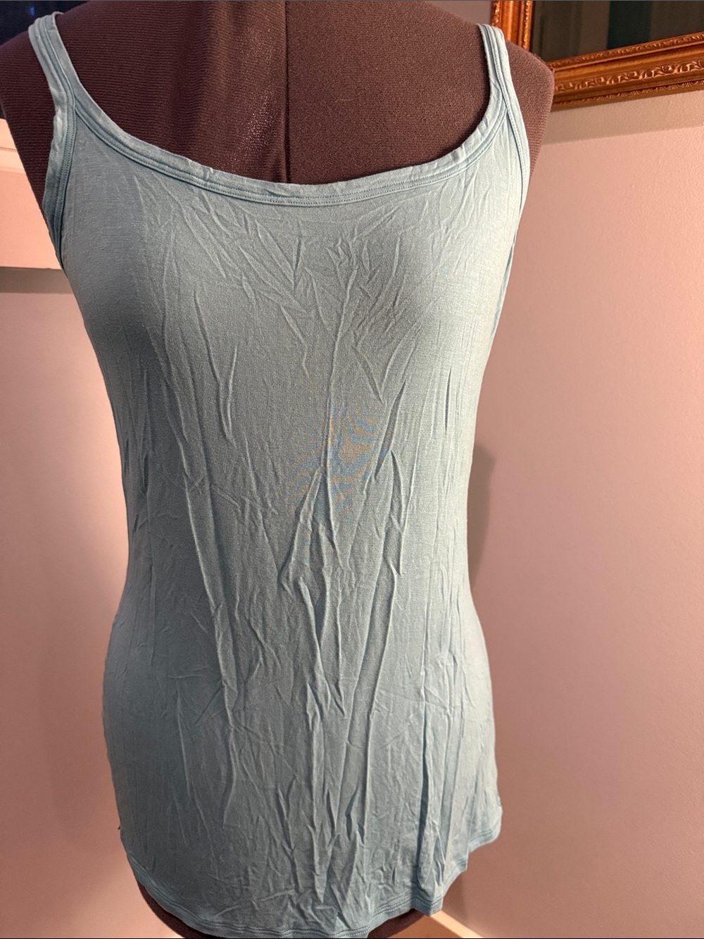 Jockey Women’s Teal Blue Camisole Tank with Slim Straps